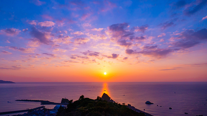 鴨川の夕日